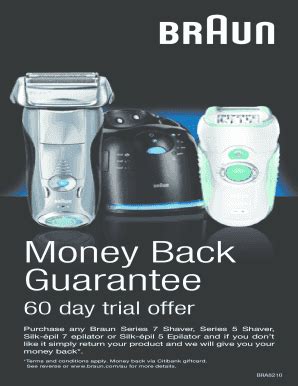 Braun money back warranty